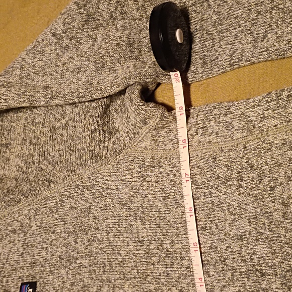 Patagonia Men's Small Heathered Gray Quarter-Zip Better Sweater Fleece - Picture 6 of 6